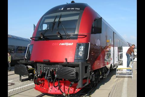 ÖBB currently operates 51 Railjet sets in Austria, Germany, Hungary and Switzerland.